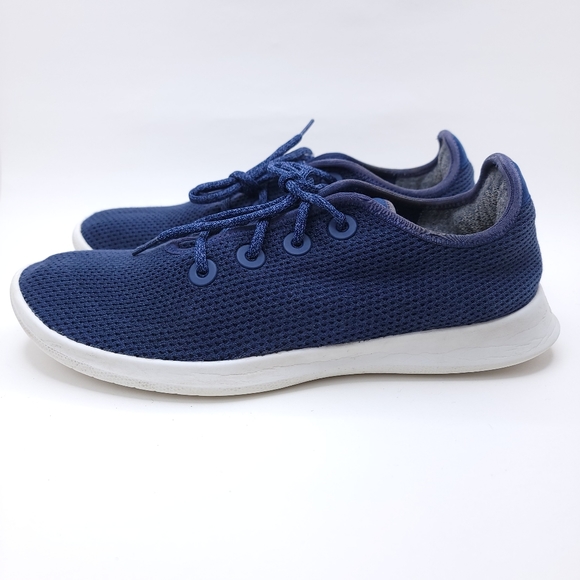 Allbirds Men's Blue Knit Upper Wool Runners Lace Up Shoe Size 12 0918 RM1 - Picture 2 of 11